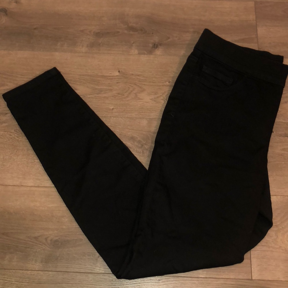 Nine West Black Pull On Skinny Jeans